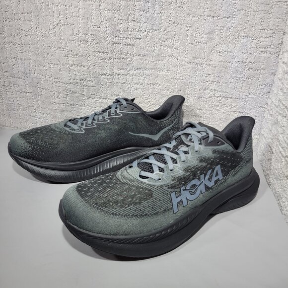 HOKA One One Mach 6 Wide Men’s Size US 12.5 2E Black Outer Orbit Running Sneaker - Picture 12 of 12